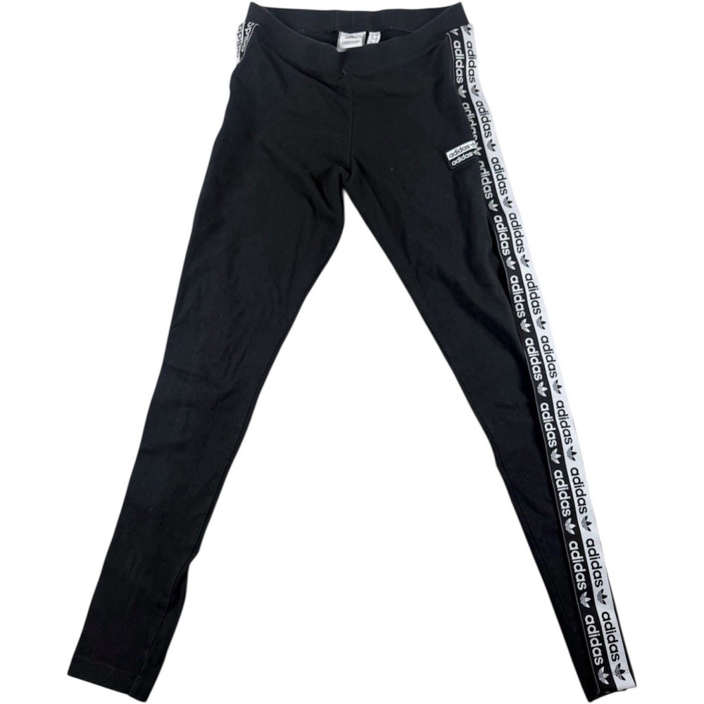 Adidas Tape Logo Leggings Blackβ Women's Size Small
